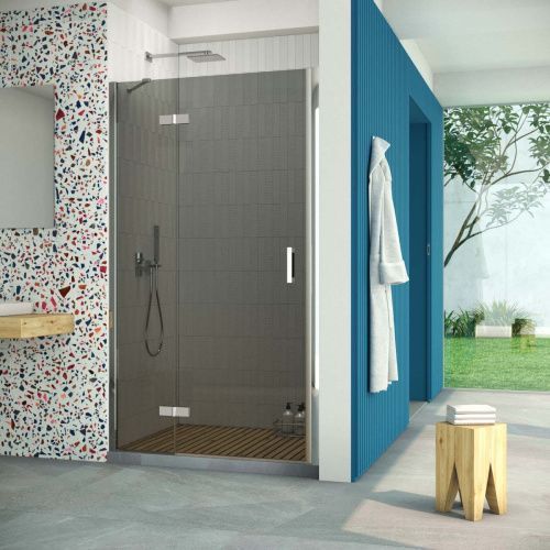 Душевая дверь Vegas-Glass AFP Retta AFP Retta 90 08 07 L 90х200 стекло тонированное профиль хром