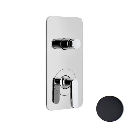 Смеситель для ванны и душа Webert Living LV860101560 встраиваемый в стену черный