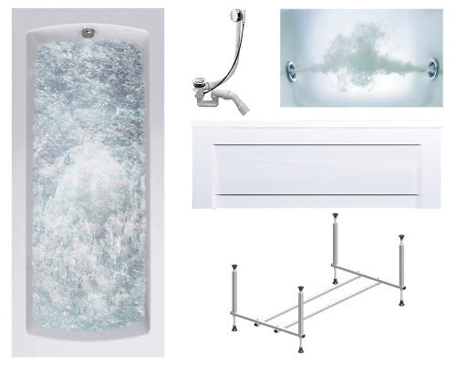 Ванна акриловая гидромассажная Timo RITTA RITTA1880-KT18-SPV1505-T-CM-FP18H 180х80 пристенная прямоугольная с каркасом Ванна акриловая гидромассажная Timo RITTA RITTA1880-KT18-SPV1505-T-CM-FP18H 180х80 пристенная прямоугольная с каркасом