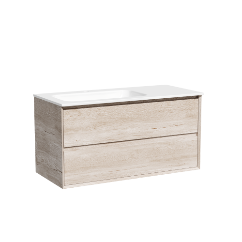 Тумба под раковину Sancos Marmi 2.0 MR2.0100LEG 100х45х52 подвесная цвет дуб галифакс натуральный