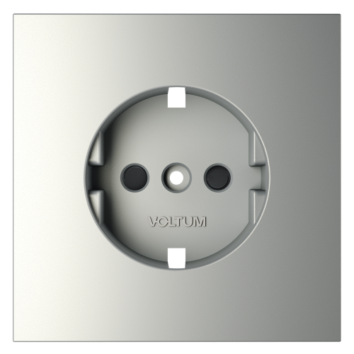 Накладка для розетки с заземлением и защитными шторками VOLTUM S70 VLS000705
