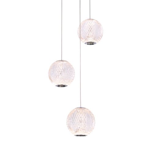 Светильник подвесной Delight Collection Elliot Diamante (Еллиот Диаманте) MD20001012-3A chrome