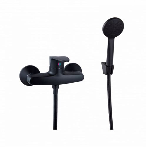 Смеситель для ванны и душа Plstart PL2005-7 настенный черный