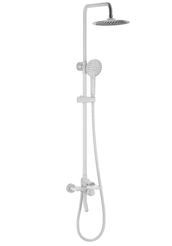 Душевая стойка Wonzon & Woghand Click WW-N3S962-MW настенная цвет белый