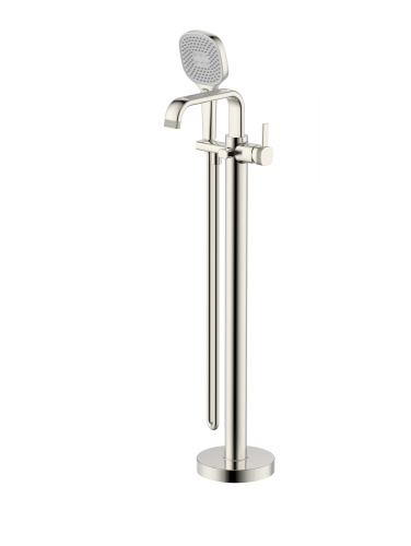 Смеситель для ванны Wonzon & Woghand Tetra WW-841220-BN напольный никель