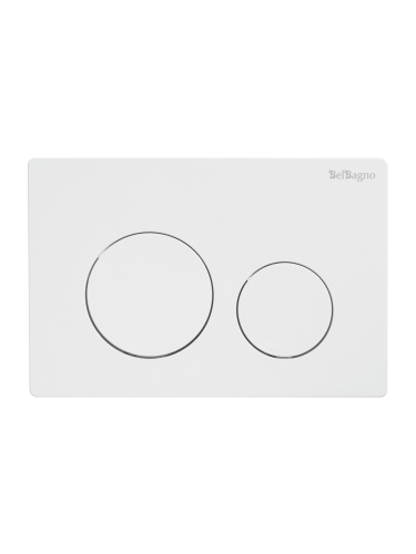 Клавиша смыва механическая BelBagno  BB-03C-BL цвет белый глянцевый