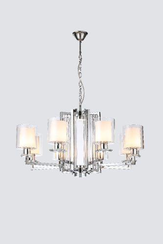 Люстра подвесная iLamp King (Кинг) RM6201-8 CR+CL