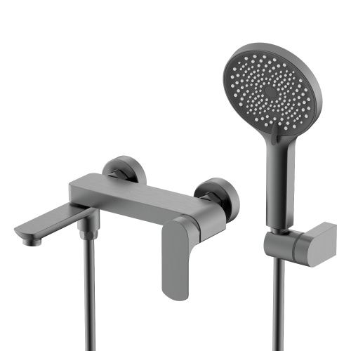 Смеситель для ванны и душа Raglo R03 R03.30.09 настенный серый