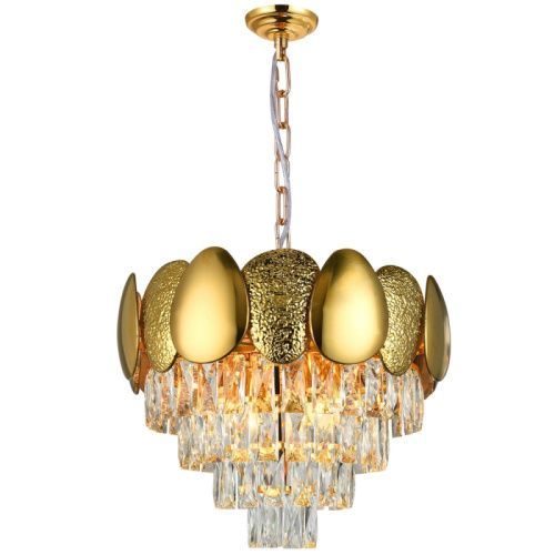 Люстра подвесная Natali Kovaltseva Chic (Цхиц) CHIC 81437/8C GOLD