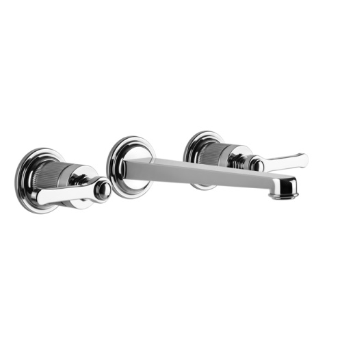 Смеситель для раковины Gessi Venti20 65091#031 встраиваемый в стену хром (внешняя часть)