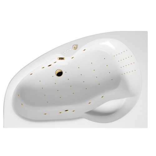 Ванна акриловая гидромассажная Excellent NEWA WAEX.NEL16.NANO.GL 160х95 пристенная асимметричная с каркасом