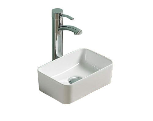 Раковина из фаянса Velvex 78430 31х29 накладная цвет белый без отверстий под смеситель