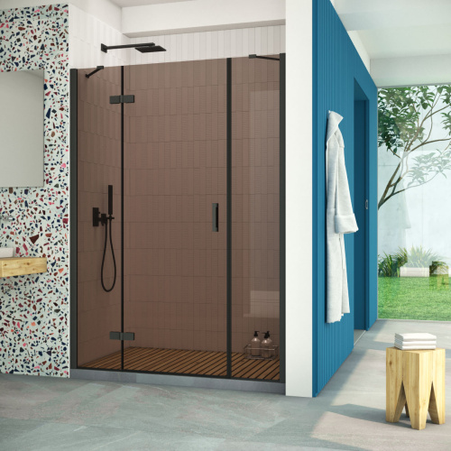 Душевая дверь Vegas-Glass AFP-F Retta AFP-F Retta 150 02М 05 L 150х199,5 стекло тонированное 6 мм