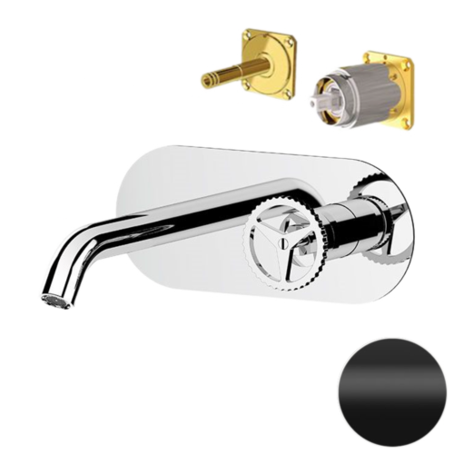 Смеситель для раковины Remer Chrono CH15LKBNO встраиваемый в стену черный