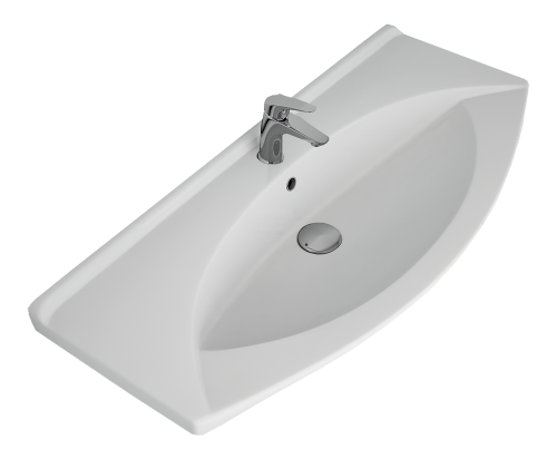 Раковина мебельная керамическая Dreja Laguna 105 191683 106х48 накладная цвет белый