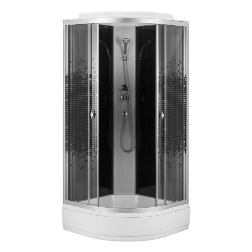 Душевая кабина Loranto CS-800-25ТМ/М 80х80 четверть круга с крышей