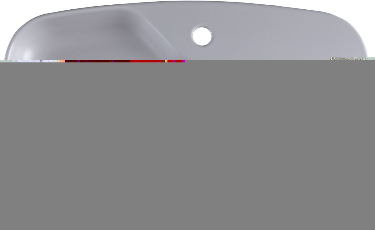 Раковина керамическая Allen Brau Liberty 4.32011.AN 70х40 накладная цвет серый 1 отверстие под смеситель - фото 4