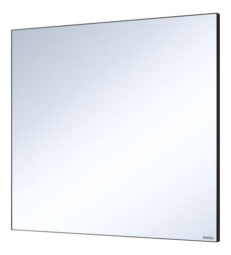 Зеркало в ванную Brevita Mars MARS-02090-ЧмП 90х80 цвет черный