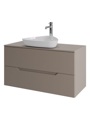 Тумба с раковиной Orange Line Li-100TuLMDF+B07-500W 101х46х66