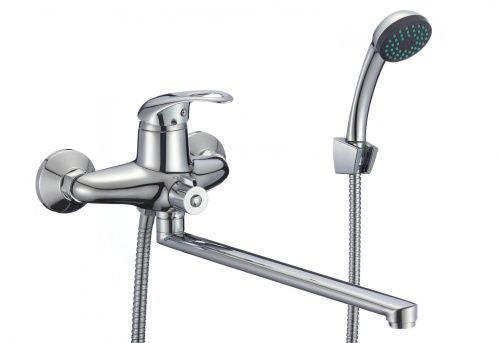 Смеситель для ванны и душа Fmark FM2203 настенный хром