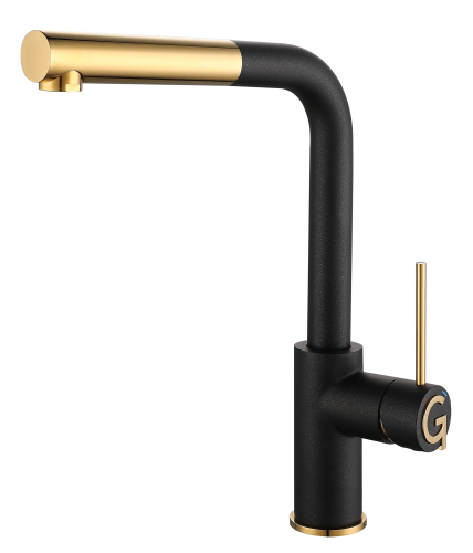 Смеситель для кухни Rivelato 1573503 antracite oro на мойку черный/золото