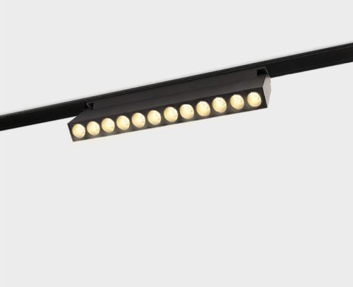 Трековый магнитный светильник Italline Atom (Атом) IT012-5023 black 3000K