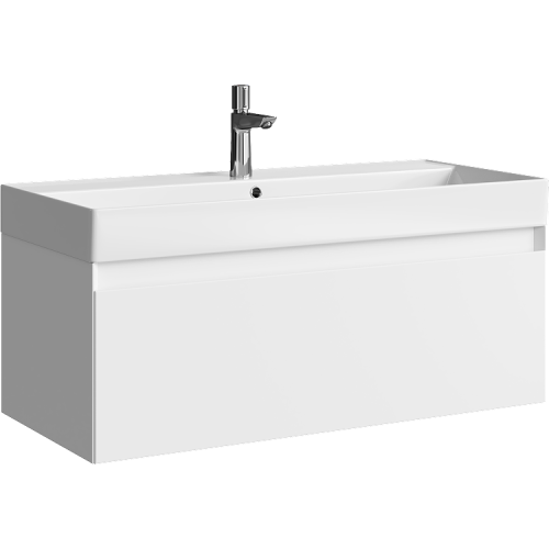 Тумба под раковину Aqwella Geometria GE01101WM 100x45x45 подвесная