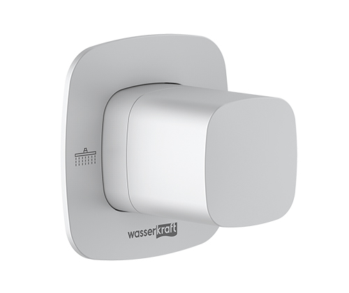 Переключатель на 2 выхода WasserKRAFT Saale 9500 A266 встраиваемый белый