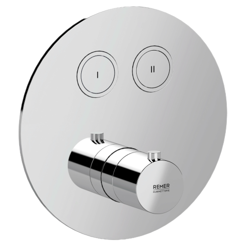 Смеситель для душа Remer X Style X99D2KB встраиваемый в стену хром с термостатом