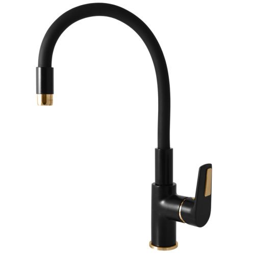 Смеситель для кухни RavSlezak Colorado CO319.5/10CMATZ на мойку черный матовый/золото
