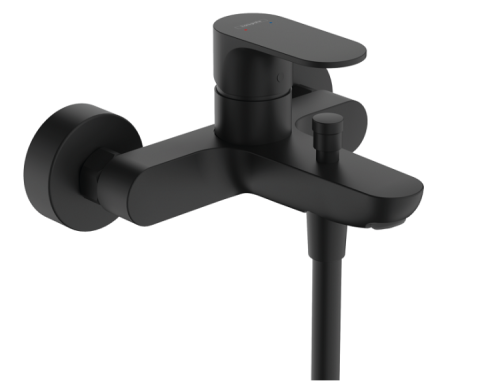 Смеситель Hansgrohe Rebris S 72443670 настенный черный матовый