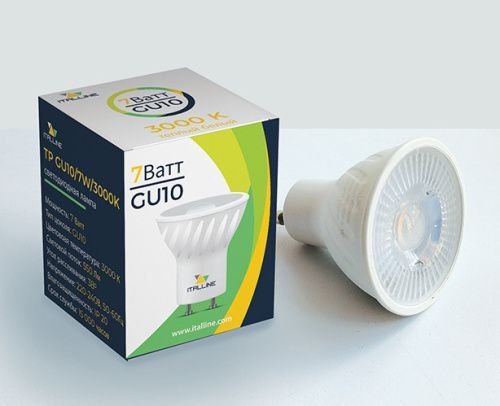 Лампа светодиодная Italline TP GU10/7W/3000K