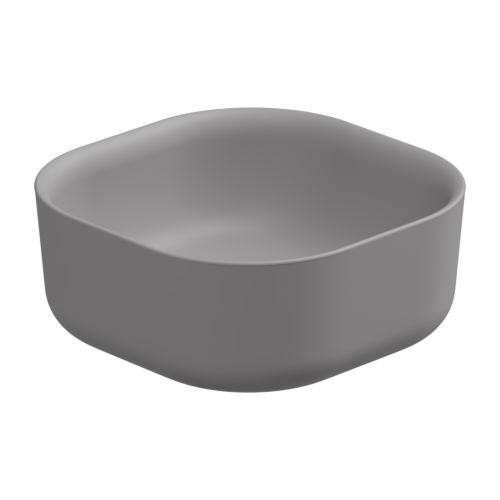 Раковина GSG Ceramic Design Hit! 42см HILAVQU42038 накладная цвет серый