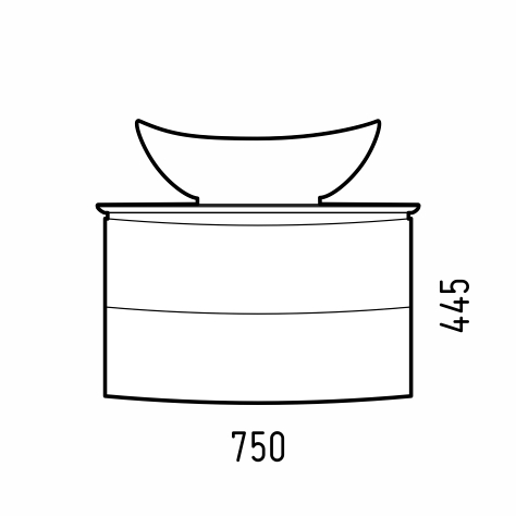 Тумба под раковину Corozo Вико SD-00001641 75х48х45 - фото 3