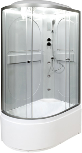 Душевая кабина AvaCan L620RLED+GM 120х80 асимметричная