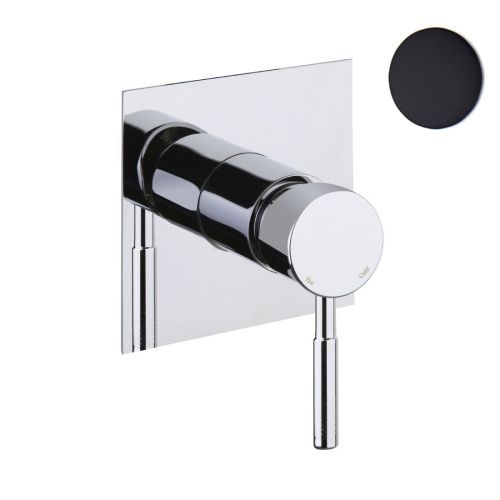 Смеситель для ванны и душа Webert Rimini RI880101560 настенный черный