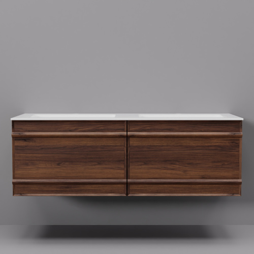 Тумба с раковиной Art Decco Bridget (Бриджит) ABR12W22D200 120x45x40 подвесная цвет черный орех