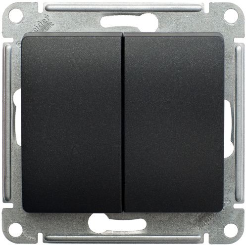 Переключатель 2-клавишный, сх.6, 10АХ Systeme Electric Glossa (Глосса) GSL000765