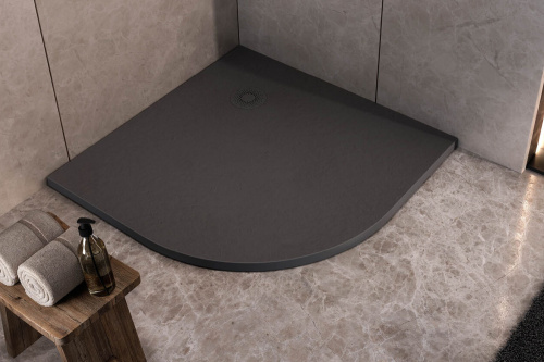 Душевой поддон Kolpa-San HOPP 575590 100х100 литьевой мрамор антрацит