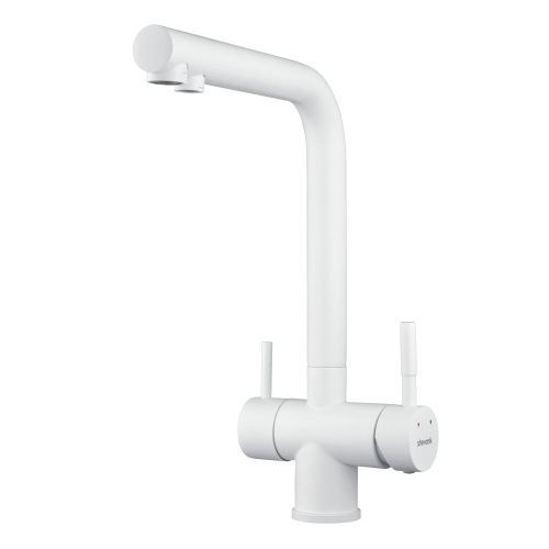 Смеситель для кухни Shevanik S468C на мойку белый