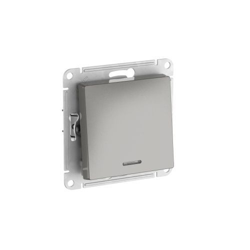 Выключатель 1-клавишный с подсветкой 10АХ Systeme Electric AtlasDesign (АтласДесигн) ATN000913S