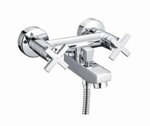 Смеситель для ванны WasserKRAFT Weser 7800 7801 настенный хром