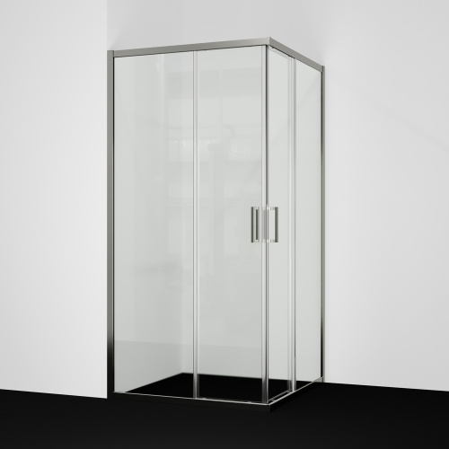 Душевой уголок WasserKRAFT Tauber 64S 64S19 100х100 стекло прозрачное профиль никель без поддона