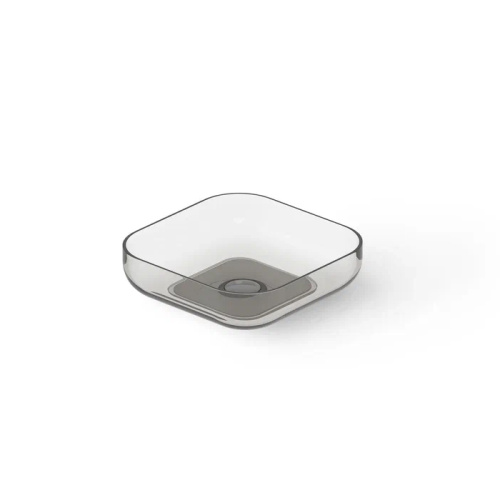 Раковина керамическая Dea Design Washbasins DD9102 400 R4 40х40 накладная цвет черный без отверстий под смеситель