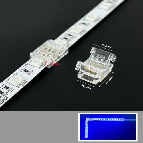 Коннектор прямой 4 контакта без провода для ленты SMD 10мм RGB (цветной) SignImpress SI33945