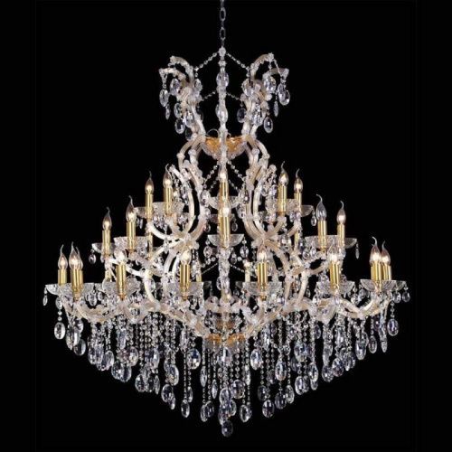 Люстра подвесная Crystal Lux Hollywood Gold (Холлывоод Голд) Hollywood SP16+8+8 Gold