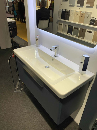 Раковина керамическая IBX Round PARIS105 105х46 накладная цвет белый 1 отверстие под смеситель