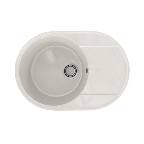 Кухонная мойка Practik PR-610 PR-M-610-001 61х47 цвет белый поверхность глянцевая