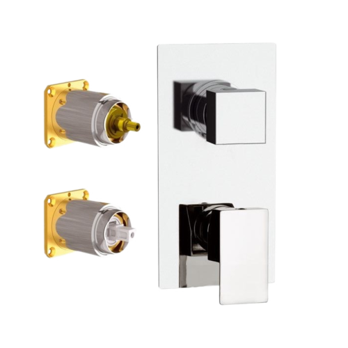 Смеситель для душа Daniel Skyline SK612D3KBCR встраиваемый в стену хром без термостата
