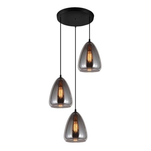 Люстра подвесная Lumina Deco BRAGA (БРАГА) LDP 6841-3 GY